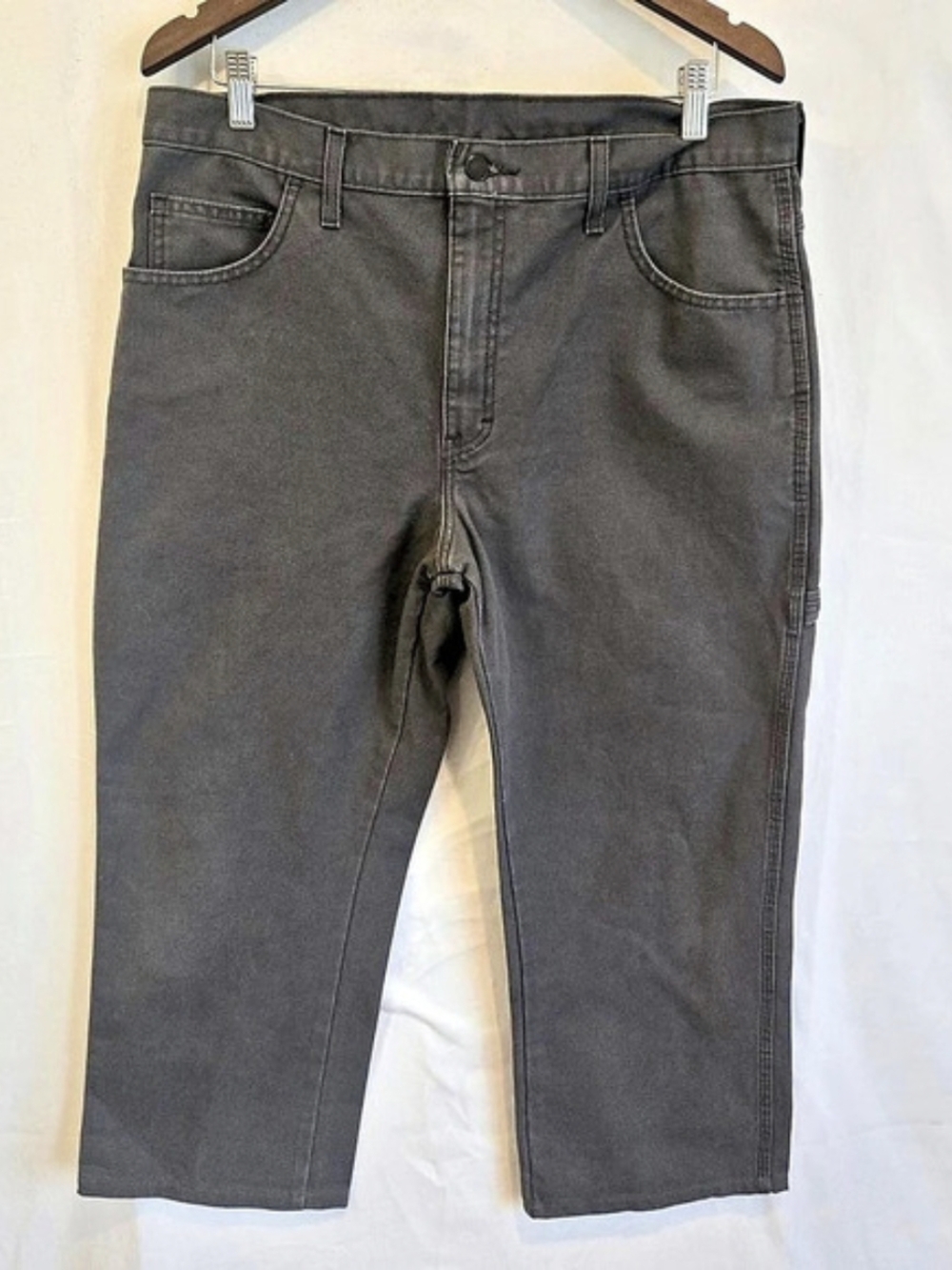 Dickies Relaxed Fit Heavyweight Duck Carpenter Pants Gray